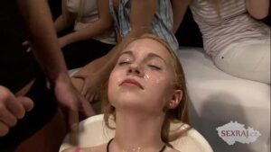 порно видео 18yo Veronika with 50 guys in bukkake gangbang Part 2