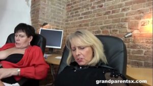 порно видео Boss Grannies Pick the Employee of the Month