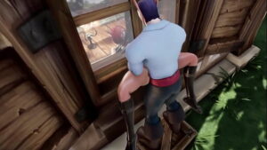 порно видео Elf Thieve Stuck on a Window Whorecraft TOA