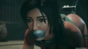 порно видео Lara Croft BDSM fucked and creampied 2020