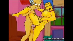 порно видео Marge Simpson lusty cheating wife