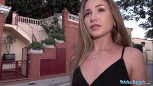 порно видео Public Agent Beautiful Russian Mary Rock fucking in a short black dress